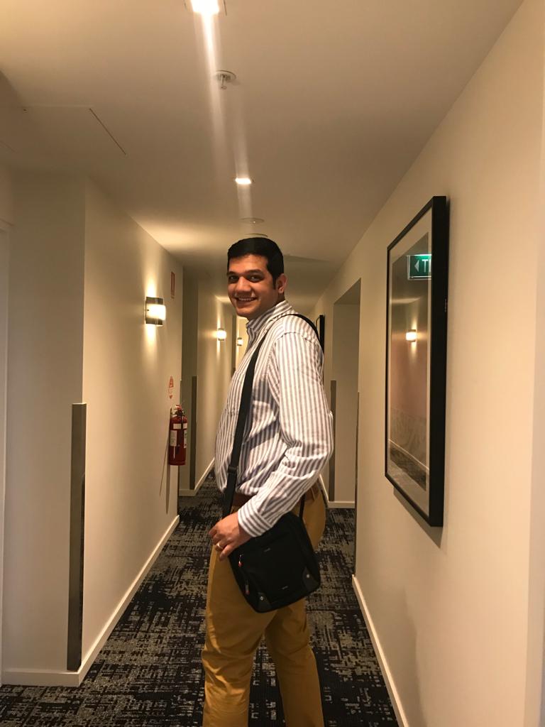 First day, leaving hotel to go to Envato's office